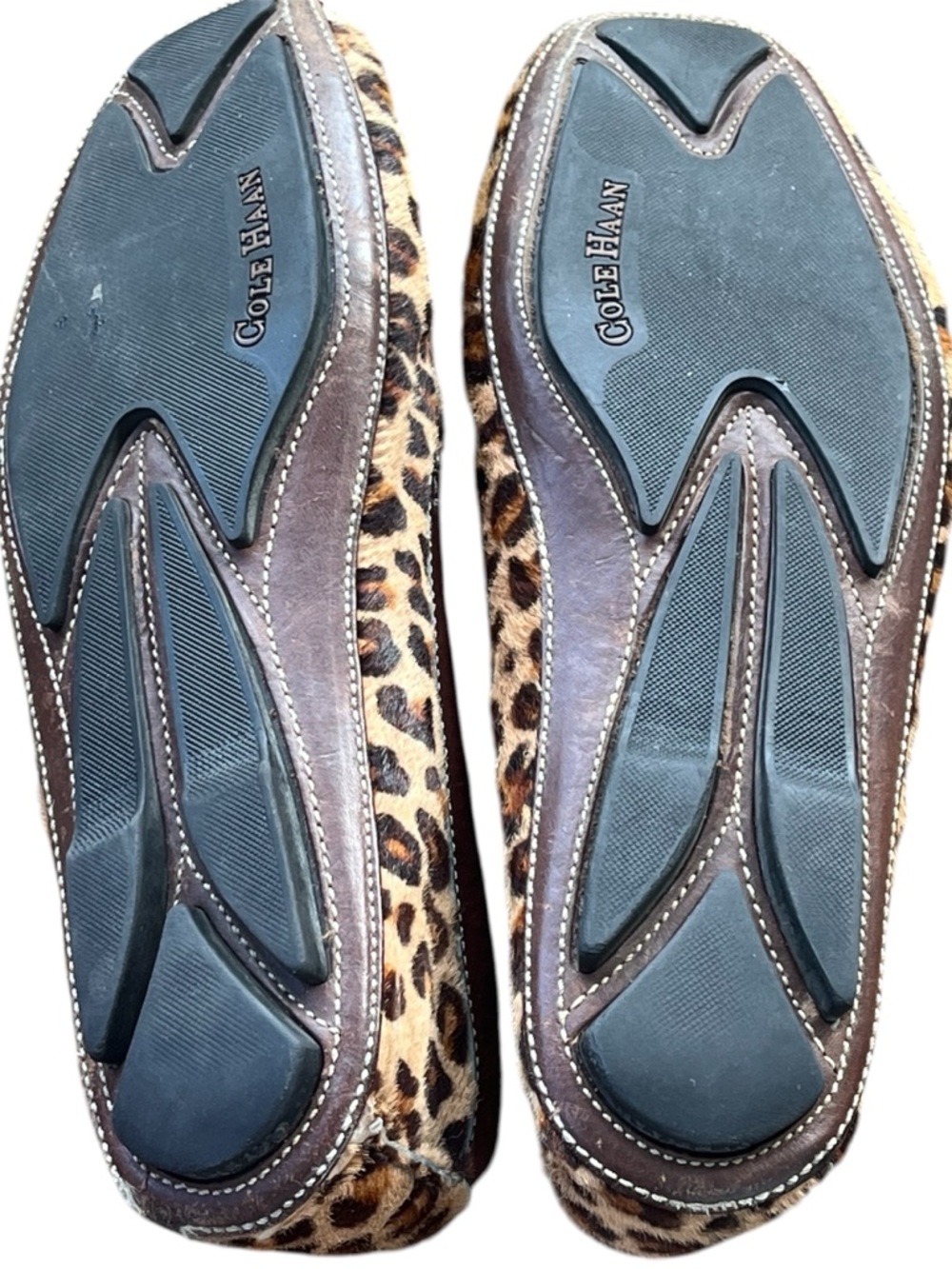Cole Haan Leopard Print Calf Hair Loafers - Brown/Tan/Black Woman’s 8.5 - Picture 4 of 4